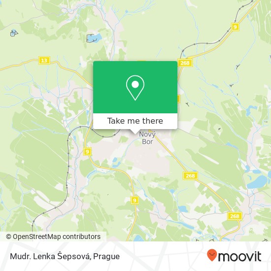 Mudr. Lenka Šepsová map