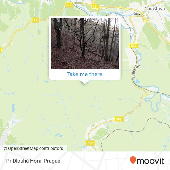Pr Dlouhá Hora map