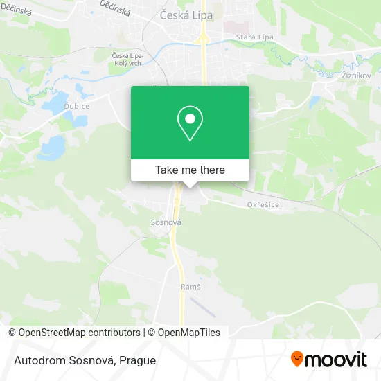 Карта Autodrom Sosnová