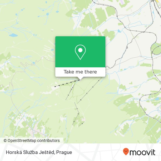 Horská Služba Ještěd map