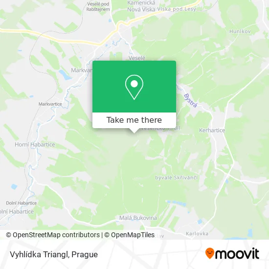 Карта Vyhlídka Triangl