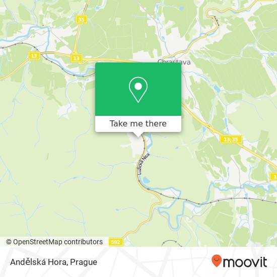 Andělská Hora map