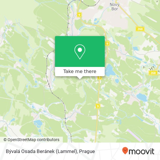 Bývalá Osada Beránek (Lammel) map