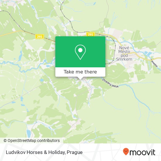 Ludvikov Horses & Holiday map