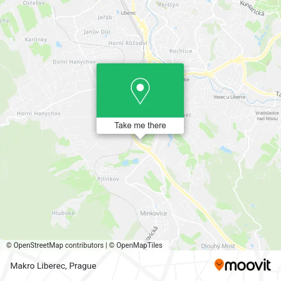 Карта Makro Liberec