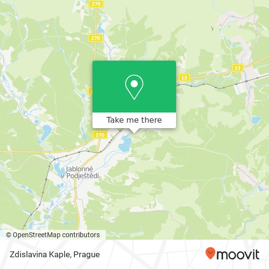 Карта Zdislavina Kaple