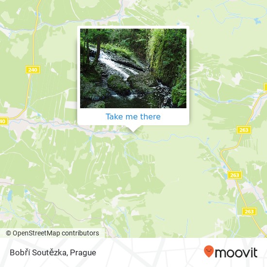 Bobří Soutězka map