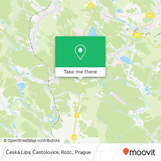Česká Lípa, Častolovice, Rozc. map