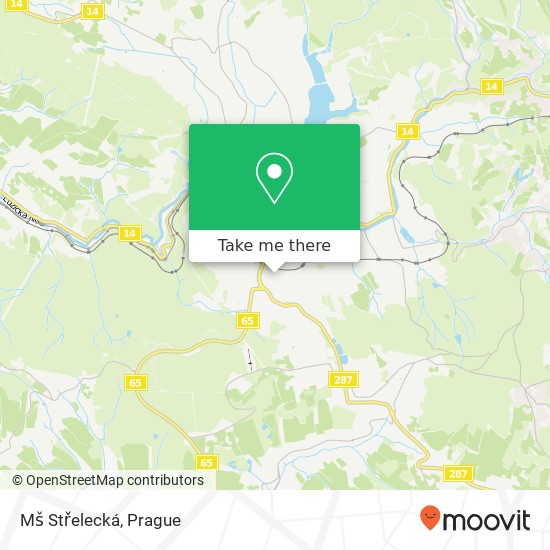 Mš Střelecká map