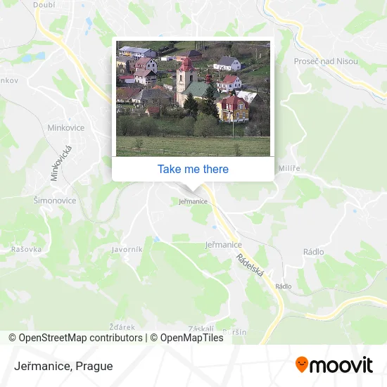 Карта Jeřmanice