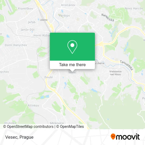 Карта Vesec