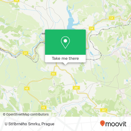 U Stříbrného Smrku map