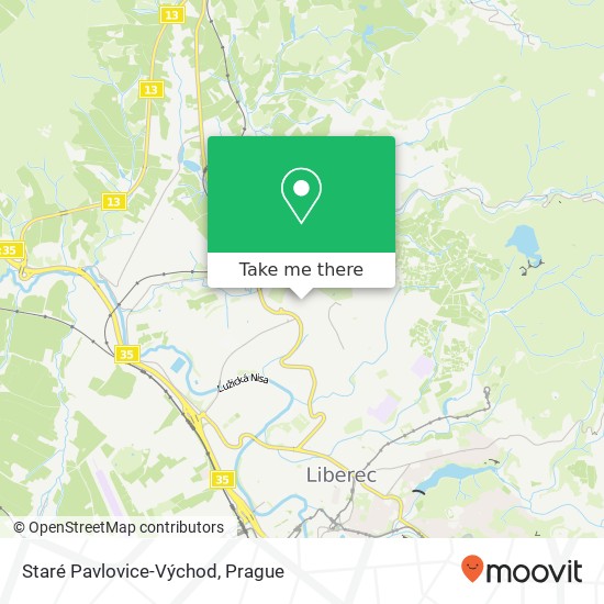 Staré Pavlovice-Východ map