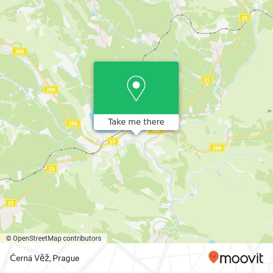 Černá Věž map