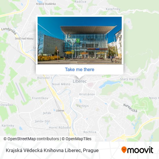 Krajská Vědecká Knihovna Liberec map