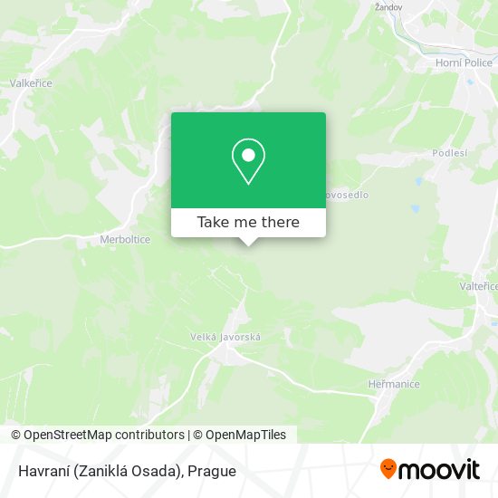 Havraní (Zaniklá Osada) map