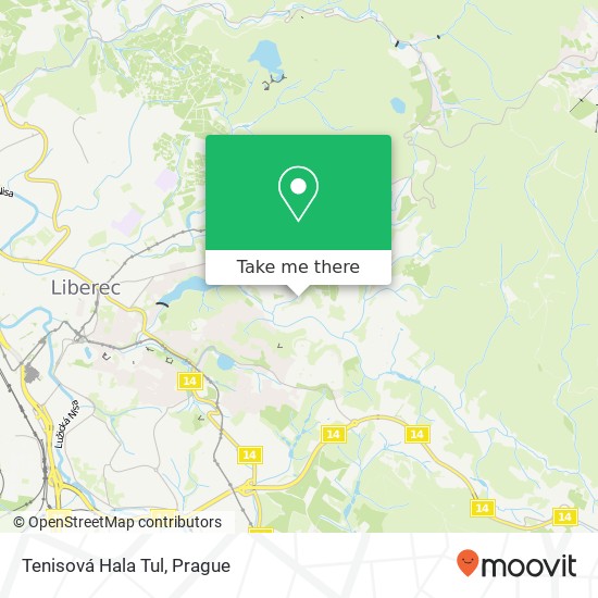 Tenisová Hala Tul map