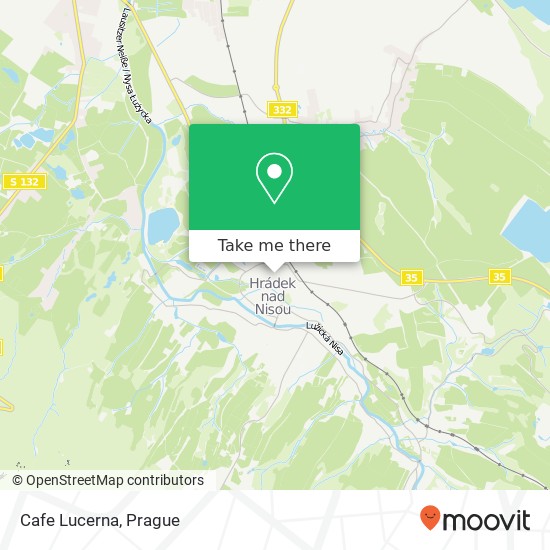 Cafe Lucerna map