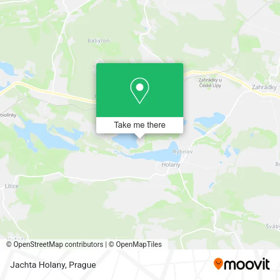 Карта Jachta Holany