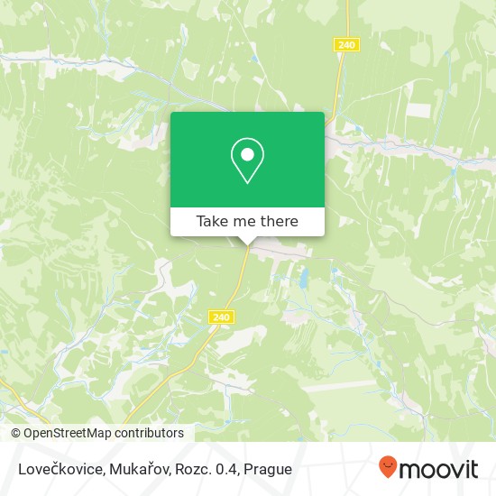 Lovečkovice, Mukařov, Rozc. 0.4 map