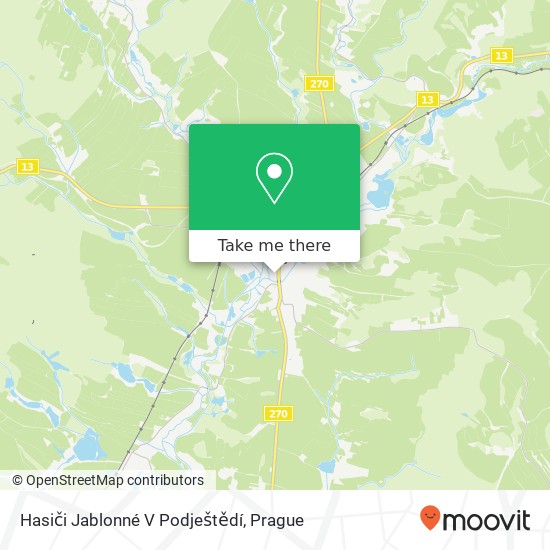 Hasiči Jablonné V Podještědí map