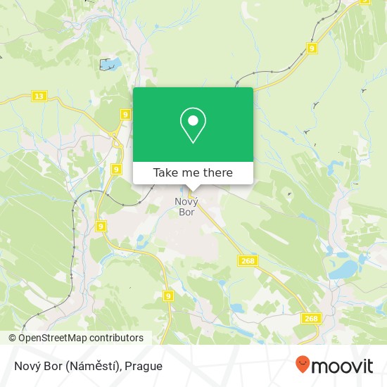 Nový Bor (Náměstí) map