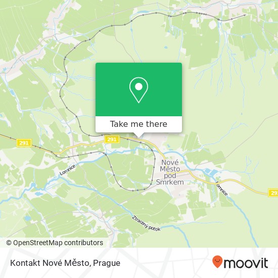 Карта Kontakt Nové Město