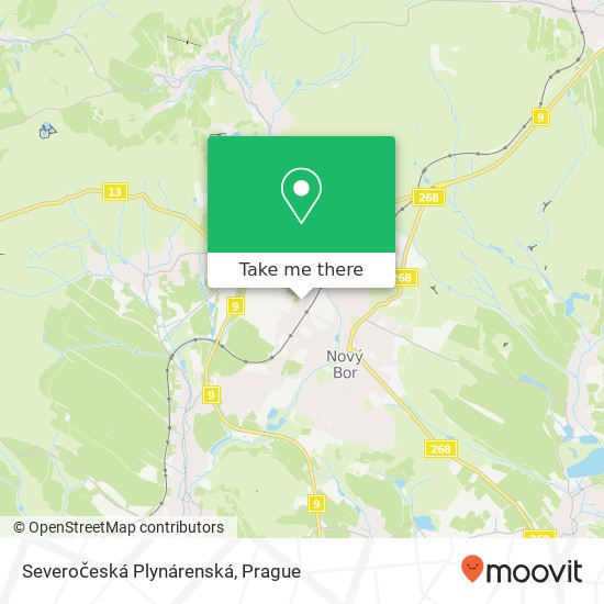 Severočeská Plynárenská map