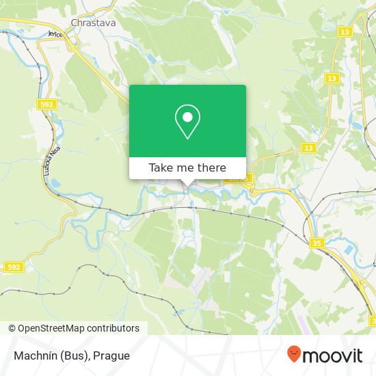 Machnín (Bus) map