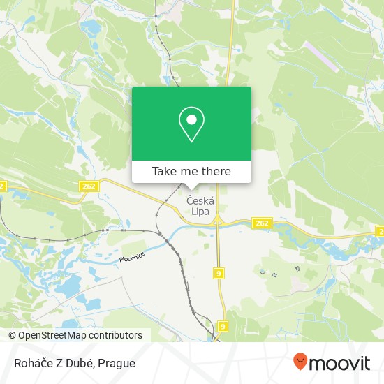 Карта Roháče Z Dubé