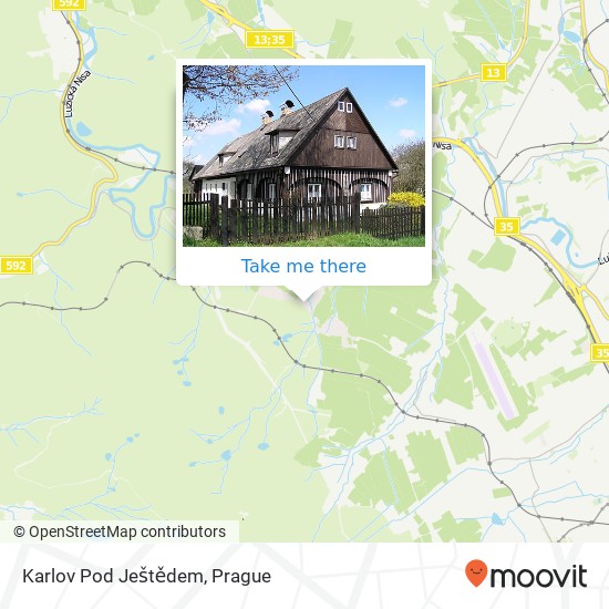 Karlov Pod Ještědem map