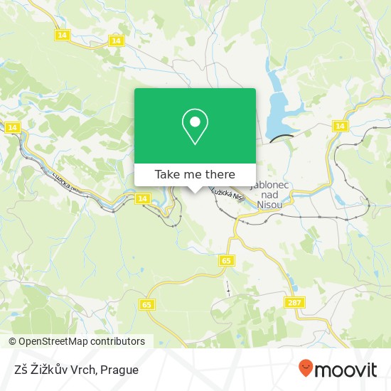 Zš Žižkův Vrch map