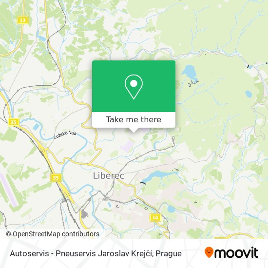 Autoservis - Pneuservis Jaroslav Krejčí map