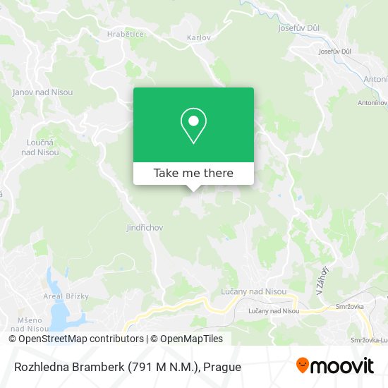 Rozhledna Bramberk (791 M N.M.) map