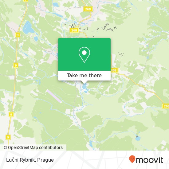 Luční Rybník map