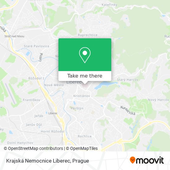 Krajská Nemocnice Liberec map