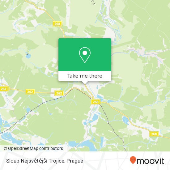 Sloup Nejsvětější Trojice map