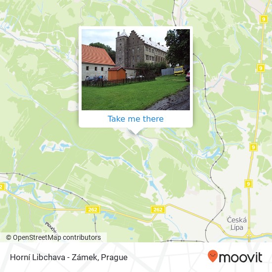 Horní Libchava - Zámek map