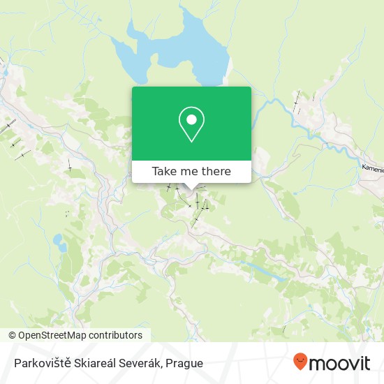 Parkoviště Skiareál Severák map