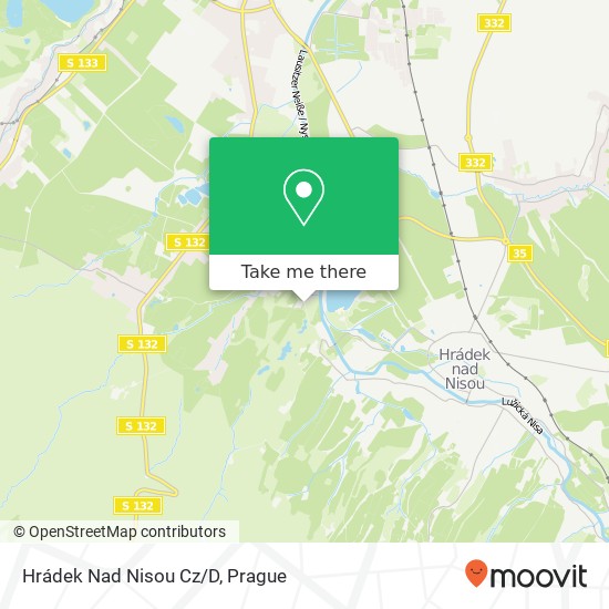 Hrádek Nad Nisou Cz/D map