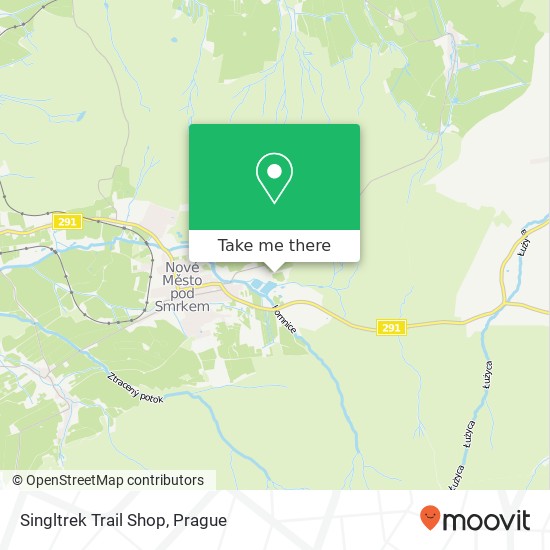 Singltrek Trail Shop map