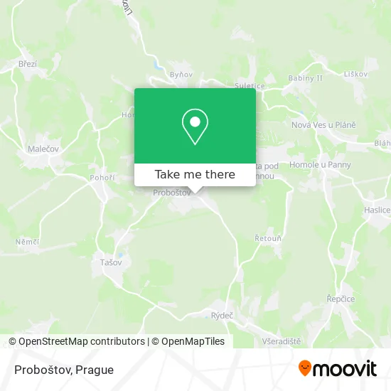 Proboštov map