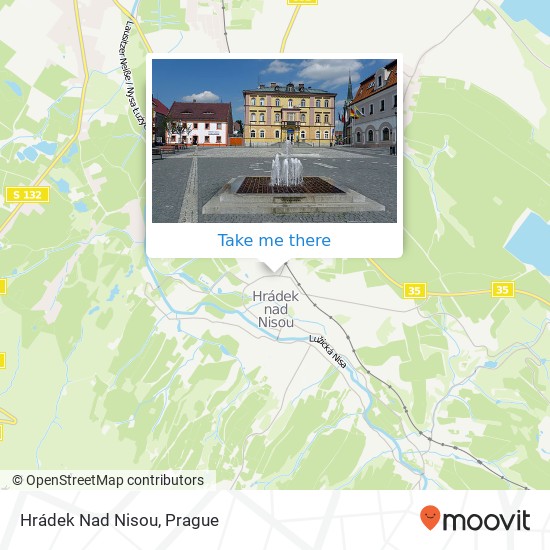 Карта Hrádek Nad Nisou