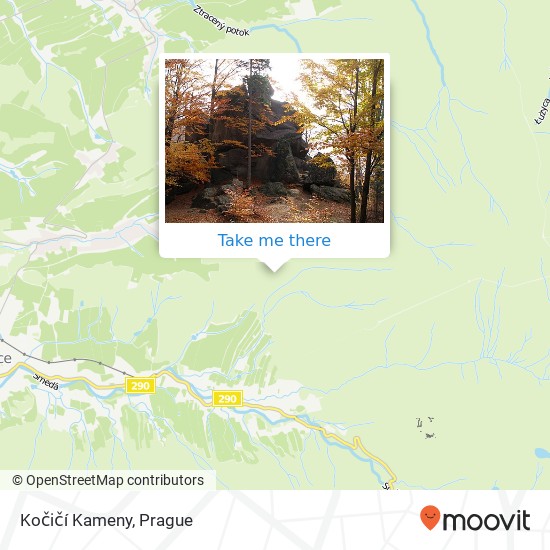Карта Kočičí Kameny