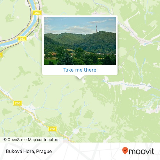 Buková Hora map
