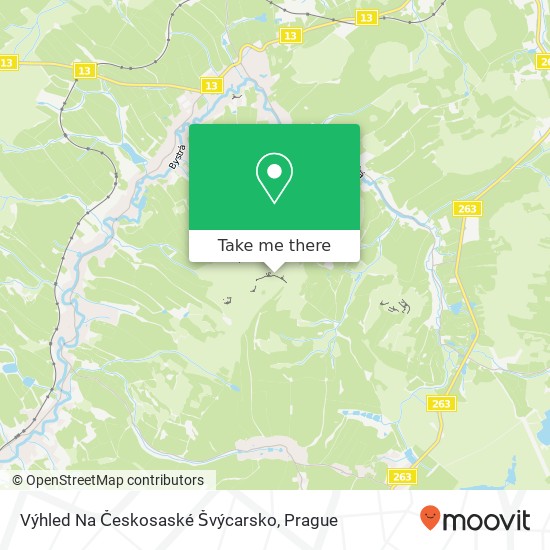 Výhled Na Českosaské Švýcarsko map