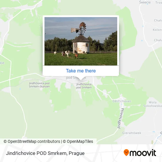 Карта Jindřichovice POD Smrkem