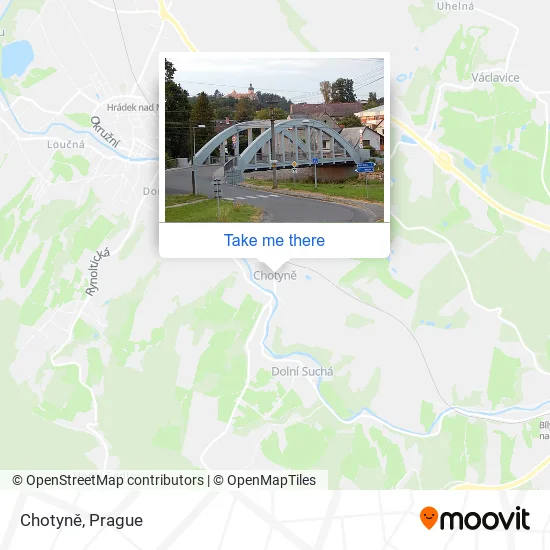 Карта Chotyně