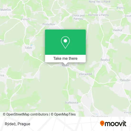Rýdeč map