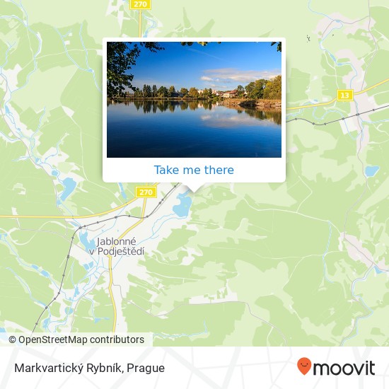 Markvartický Rybník map